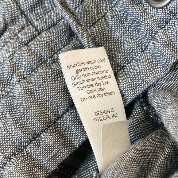 Athleta Flint Gray 100% Linen Women’s Shorts size 6 (P28) - Picture 7 of 8